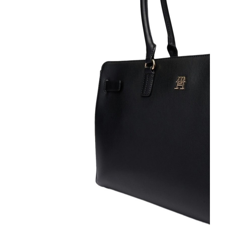 TOMMY HILFIGER JOY TOTE ΤΣΑΝΤΑ ΓΥΝΑΙΚΕΙΑ BLACK