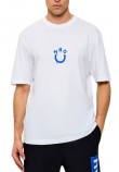 HUGO BOSS JERSEY NORIZOM T-SHIRT ΜΠΛΟΥΖΑ ΑΝΔΡΙΚΗ WHITE