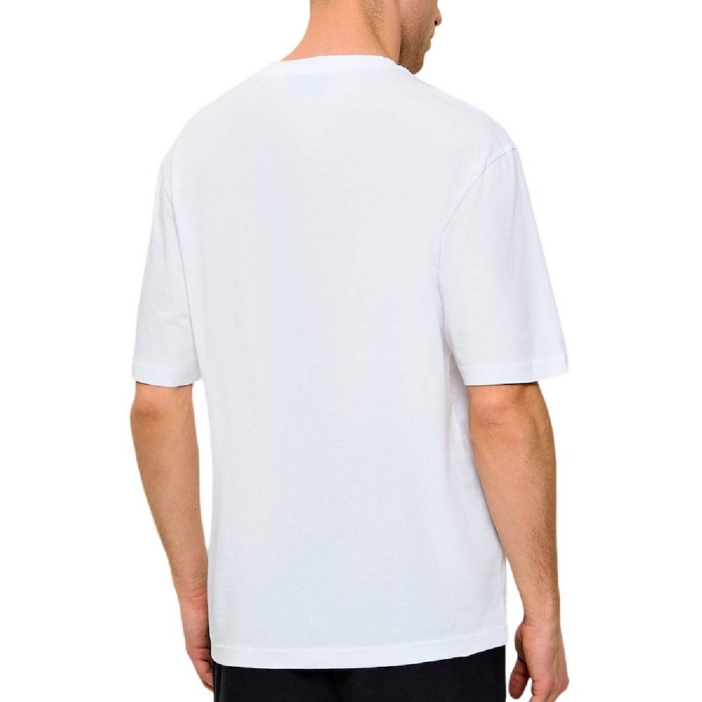 HUGO BOSS JERSEY NORIZOM T-SHIRT ΜΠΛΟΥΖΑ ΑΝΔΡΙΚΗ WHITE