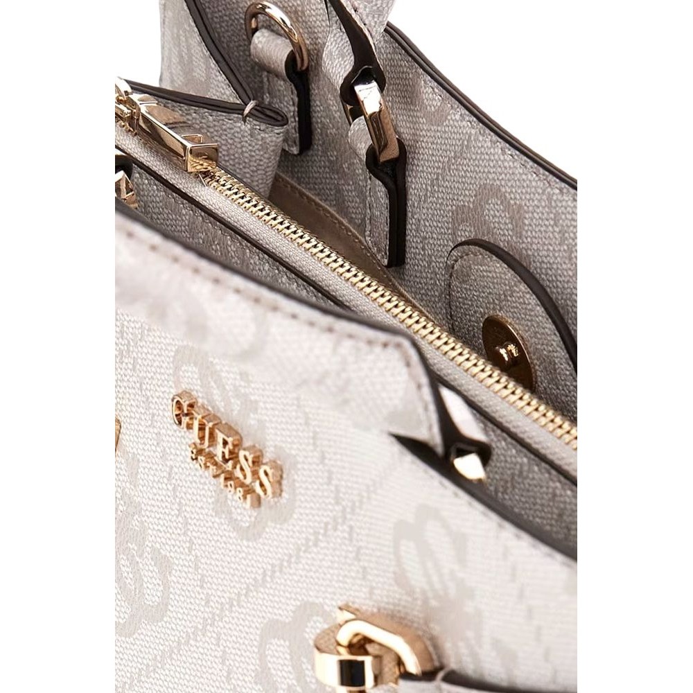 GUESS LORELEI GIRLFRIEND SATCHEL ΤΣΑΝΤΑ ΓΥΝΑΙΚΕΙΑ BONE