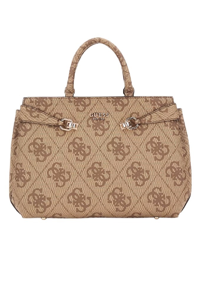 GUESS LORELEI GIRLFRIEND SATCHEL ΤΣΑΝΤΑ ΓΥΝΑΙΚΕΙΑ LATTE