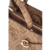 GUESS LORELEI GIRLFRIEND SATCHEL ΤΣΑΝΤΑ ΓΥΝΑΙΚΕΙΑ LATTE