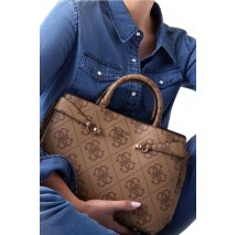 GUESS LORELEI GIRLFRIEND SATCHEL ΤΣΑΝΤΑ ΓΥΝΑΙΚΕΙΑ LATTE