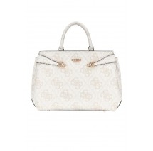 GUESS LORELEI GIRLFRIEND SATCHEL ΤΣΑΝΤΑ ΓΥΝΑΙΚΕΙΑ BONE