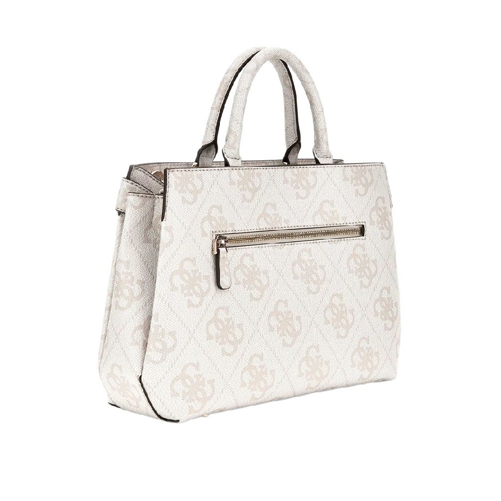 GUESS LORELEI GIRLFRIEND SATCHEL ΤΣΑΝΤΑ ΓΥΝΑΙΚΕΙΑ BONE