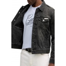 CALVIN KLEIN JEANS BLACK CLASSIC TRUCKER ΜΠΟΥΦΑΝ ΑΝΔΡΙΚΟ BLACK