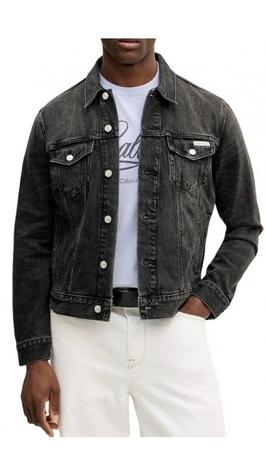 CALVIN KLEIN JEANS BLACK CLASSIC TRUCKER ΜΠΟΥΦΑΝ ΑΝΔΡΙΚΟ BLACK