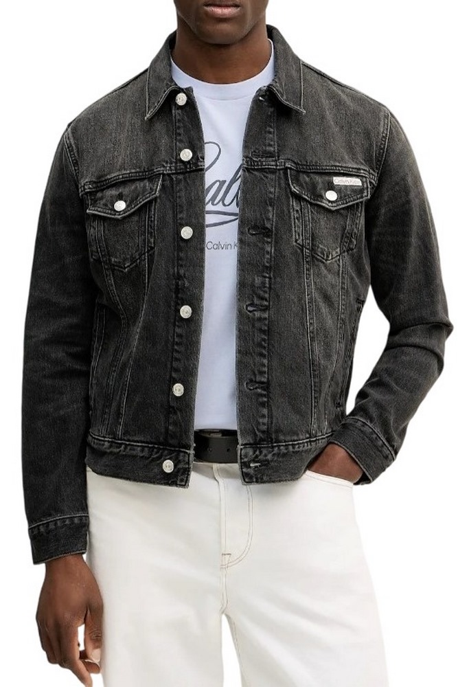 CALVIN KLEIN JEANS BLACK CLASSIC TRUCKER ΜΠΟΥΦΑΝ ΑΝΔΡΙΚΟ BLACK