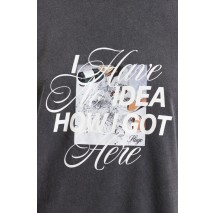 HUGO BOSS OVERSIZED TEE B17 JERSEY T-SHIRT ΜΠΛΟΥΖΑ ΓΥΝΑΙΚΕΙΑ WASHED BLACK