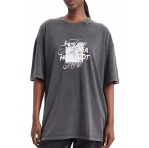 HUGO BOSS OVERSIZED TEE B17 JERSEY T-SHIRT ΜΠΛΟΥΖΑ ΓΥΝΑΙΚΕΙΑ WASHED BLACK