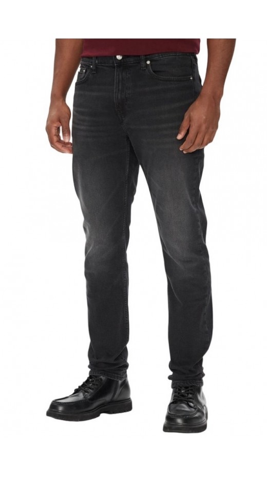 CALVIN KLEIN JEANS SLIM TAPER CK ESS BLACK JEAN ΠΑΝΤΕΛΟΝΙ ΑΝΔΡΙΚΟ BLACK