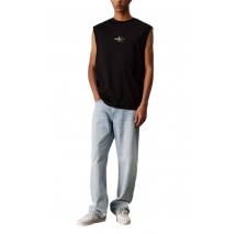 CALVIN KLEIN JEANS MONOLOGO SLEEVELESS TEE T-SHIRT ΜΠΛΟΥΖΑ ΑΝΔΡΙΚΗ BLACK