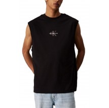 CALVIN KLEIN JEANS MONOLOGO SLEEVELESS TEE T-SHIRT ΜΠΛΟΥΖΑ ΑΝΔΡΙΚΗ BLACK