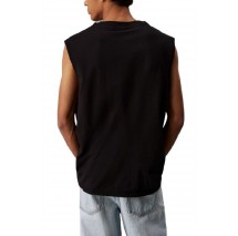 CALVIN KLEIN JEANS MONOLOGO SLEEVELESS TEE T-SHIRT ΜΠΛΟΥΖΑ ΑΝΔΡΙΚΗ BLACK