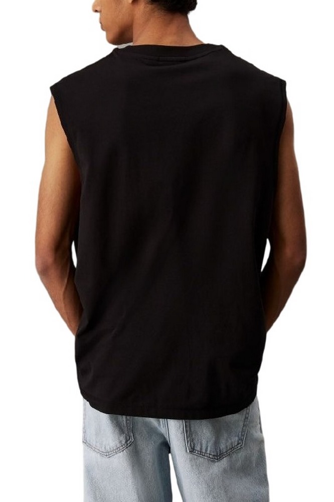 CALVIN KLEIN JEANS MONOLOGO SLEEVELESS TEE T-SHIRT ΜΠΛΟΥΖΑ ΑΝΔΡΙΚΗ BLACK