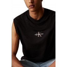 CALVIN KLEIN JEANS MONOLOGO SLEEVELESS TEE T-SHIRT ΜΠΛΟΥΖΑ ΑΝΔΡΙΚΗ BLACK