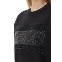 TOMMY JEANS FLAG BLING SWEATSHIRT ΜΠΛΟΥΖΑ ΦΟΥΤΕΡ ΓΥΝΑΙΚΕΙΑ BLACK