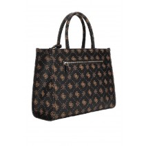 GUESS SILIA 2 COMP TOTE ΤΣΑΝΤΑ ΓΥΝΑΙΚΕΙΑ BROWN