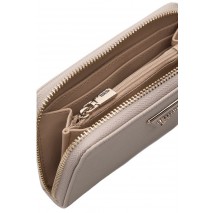 GUESS LAUREL II SLG MED ZIP AROUND ΠΟΡΤΟΦΟΛΙ ΓΥΝΑΙΚΕΙΟ TAUPE