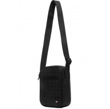 TOMMY HILFIGER EMBOSSED FLAG MINI REPORTER ΤΣΑΝΤΑ ΑΝΔΡΙΚΗ BLACK