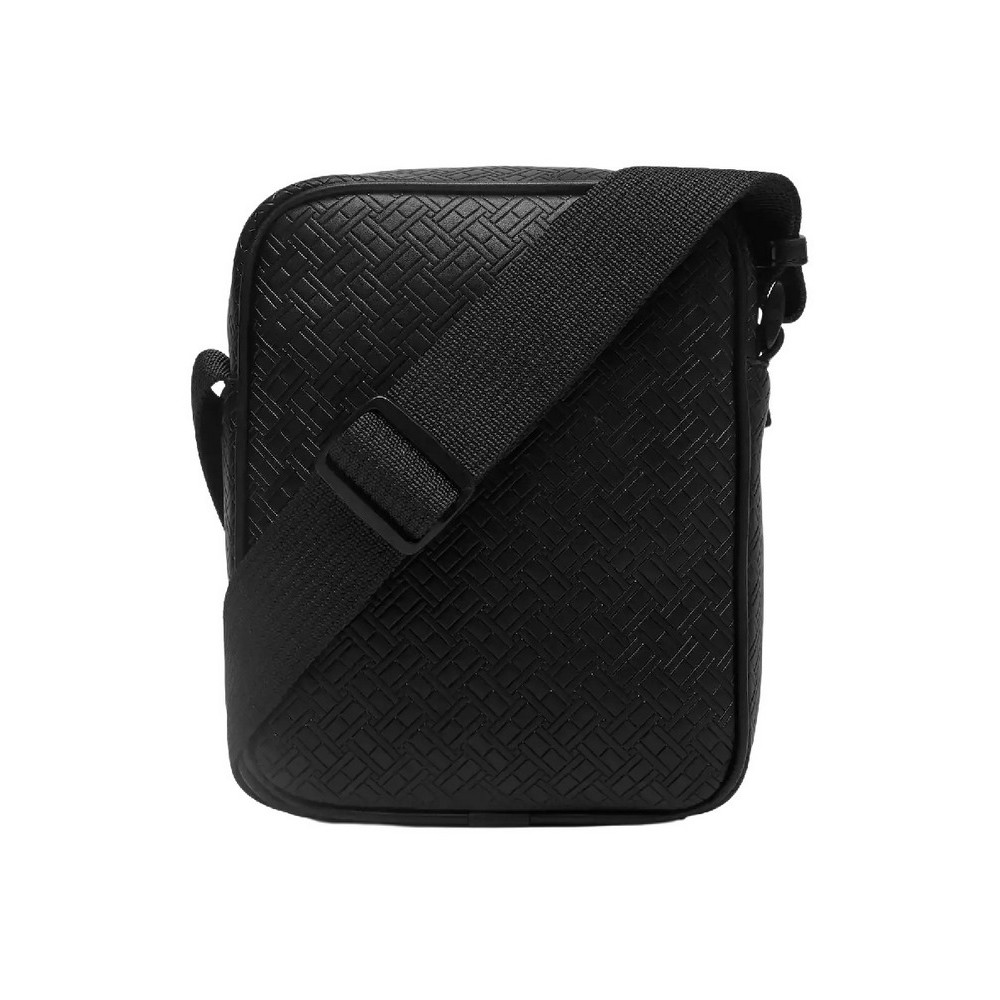 TOMMY HILFIGER EMBOSSED FLAG MINI REPORTER ΤΣΑΝΤΑ ΑΝΔΡΙΚΗ BLACK
