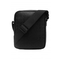 TOMMY HILFIGER EMBOSSED FLAG MINI REPORTER ΤΣΑΝΤΑ ΑΝΔΡΙΚΗ BLACK
