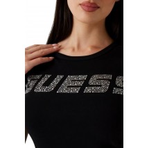 GUESS KIARA SS T-SHIRT ΜΠΛΟΥΖΑ ΓΥΝΑΙΚΕΙΑ BLACK