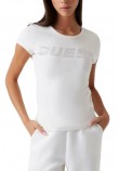 GUESS KIARA SS T-SHIRT ΜΠΛΟΥΖΑ ΓΥΝΑΙΚΕΙΑ OFF WHITE