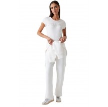 GUESS KIARA SS T-SHIRT ΜΠΛΟΥΖΑ ΓΥΝΑΙΚΕΙΑ OFF WHITE