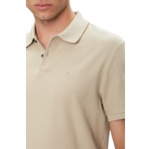 CALVIN KLEIN RFND PQ TPPD CLSS T-SHIRT ΜΠΛΟΥΖΑ ΑΝΔΡΙΚΗ BEIGE