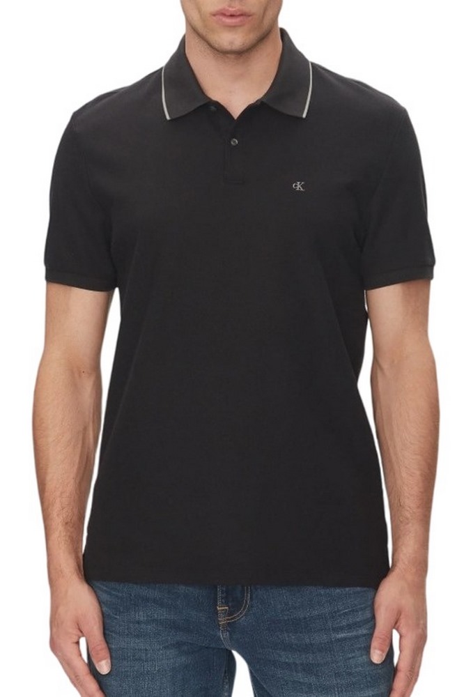 CALVIN KLEIN RFND PQ TPPD CLSS T-SHIRT ΜΠΛΟΥΖΑ ΑΝΔΡΙΚΗ BLACK