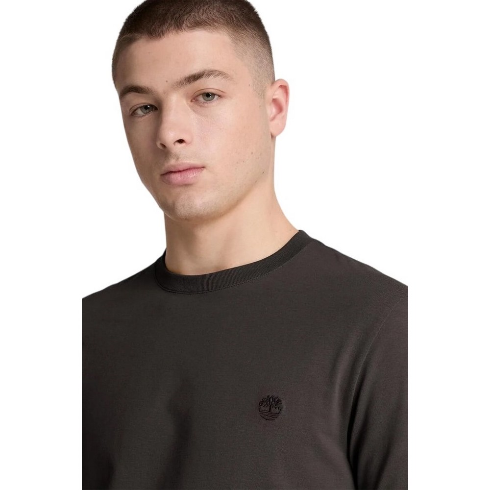 TIMBERLAND TREE EMBROIDERED ΜΠΛΟΥΖΑ ΜΑΚΡΥΜΑΝΙΚΗ ΑΝΔΡΙΚΗ WASHED BLACK