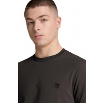 TIMBERLAND TREE EMBROIDERED ΜΠΛΟΥΖΑ ΜΑΚΡΥΜΑΝΙΚΗ ΑΝΔΡΙΚΗ WASHED BLACK