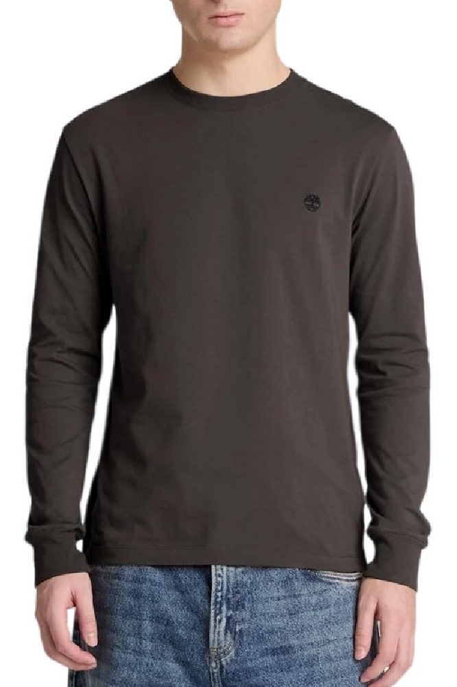 TIMBERLAND TREE EMBROIDERED ΜΠΛΟΥΖΑ ΜΑΚΡΥΜΑΝΙΚΗ ΑΝΔΡΙΚΗ WASHED BLACK