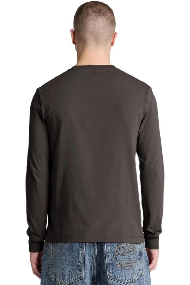 TIMBERLAND TREE EMBROIDERED ΜΠΛΟΥΖΑ ΜΑΚΡΥΜΑΝΙΚΗ ΑΝΔΡΙΚΗ WASHED BLACK