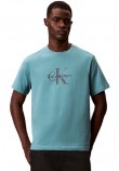 CALVIN KLEIN JEANS HERO MONOLOGO TEE T-SHIRT ΜΠΛΟΥΖΑ ΑΝΔΡΙΚΗ PETROL