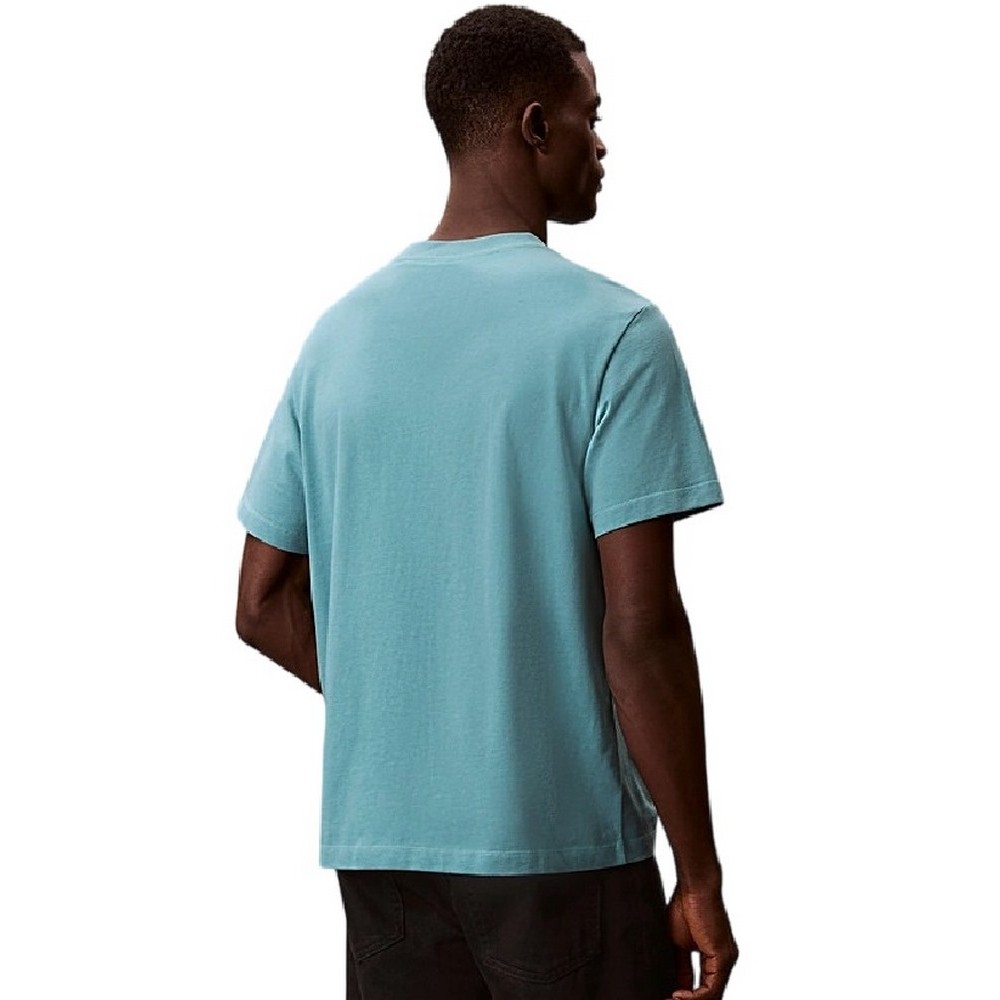 CALVIN KLEIN JEANS HERO MONOLOGO TEE T-SHIRT ΜΠΛΟΥΖΑ ΑΝΔΡΙΚΗ PETROL