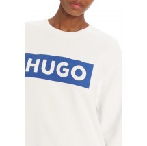 HUGO BOSS SWEATSHIRT CLASSIC CREW B ΦΟΥΤΕΡ ΜΠΛΟΥΖΑ ΓΥΝΑΙΚΕΙΑ WHITE