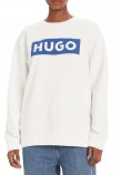 HUGO BOSS SWEATSHIRT CLASSIC CREW B ΦΟΥΤΕΡ ΜΠΛΟΥΖΑ ΓΥΝΑΙΚΕΙΑ WHITE