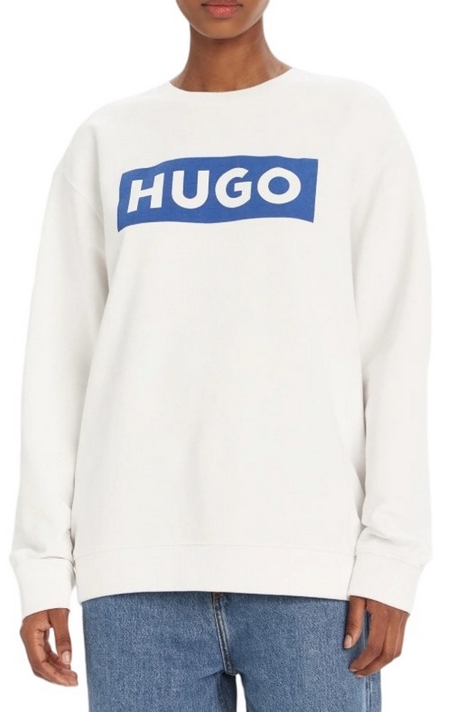HUGO BOSS SWEATSHIRT CLASSIC CREW B ΦΟΥΤΕΡ ΜΠΛΟΥΖΑ ΓΥΝΑΙΚΕΙΑ WHITE