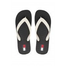TOMMY JEANS LOGO SUMMER SANDAL ΠΑΝΤΟΦΛΑ ΓΥΝΑΙΚΕΙΑ BLACK/ECRU