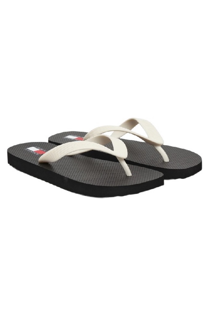 TOMMY JEANS LOGO SUMMER SANDAL ΠΑΝΤΟΦΛΑ ΓΥΝΑΙΚΕΙΑ BLACK/ECRU
