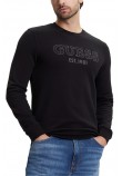 GUESS BEAU CN SWEATSHIRT ΦΟΥΤΕΡ ΑΝΔΡΙΚΟ BLACK