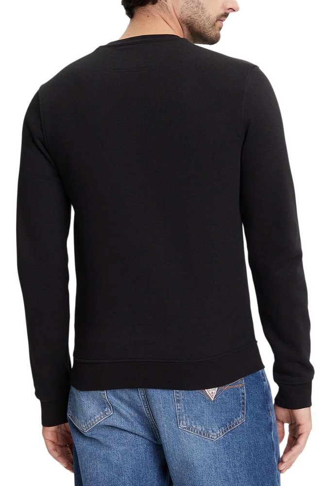 GUESS BEAU CN SWEATSHIRT ΦΟΥΤΕΡ ΑΝΔΡΙΚΟ BLACK