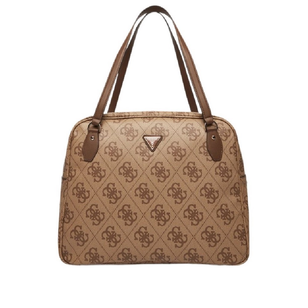 GUESS BERTA TRAVEL TOTE ΤΣΑΝΤΑ ΤΑΞΙΔΙΟΥ ΓΥΝΑΙΚΕΙΑ LATTE