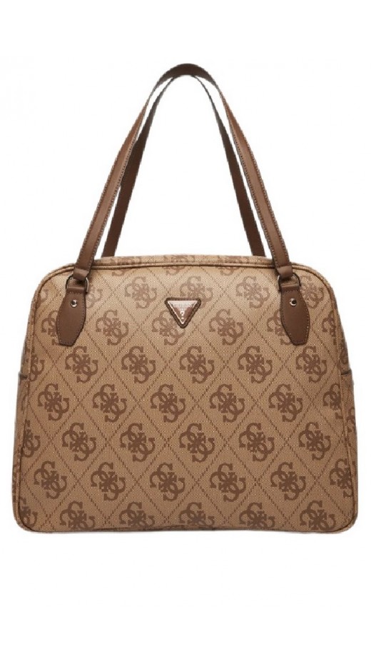 GUESS BERTA TRAVEL TOTE ΤΣΑΝΤΑ ΤΑΞΙΔΙΟΥ ΓΥΝΑΙΚΕΙΑ LATTE