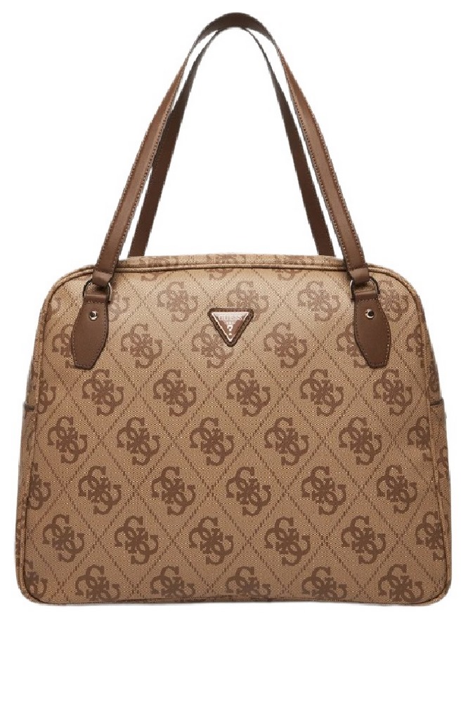 GUESS BERTA TRAVEL TOTE ΤΣΑΝΤΑ ΤΑΞΙΔΙΟΥ ΓΥΝΑΙΚΕΙΑ LATTE