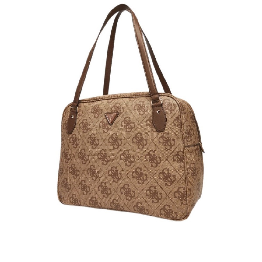 GUESS BERTA TRAVEL TOTE ΤΣΑΝΤΑ ΤΑΞΙΔΙΟΥ ΓΥΝΑΙΚΕΙΑ LATTE