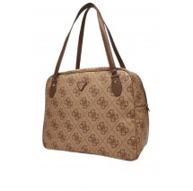 GUESS BERTA TRAVEL TOTE ΤΣΑΝΤΑ ΤΑΞΙΔΙΟΥ ΓΥΝΑΙΚΕΙΑ LATTE
