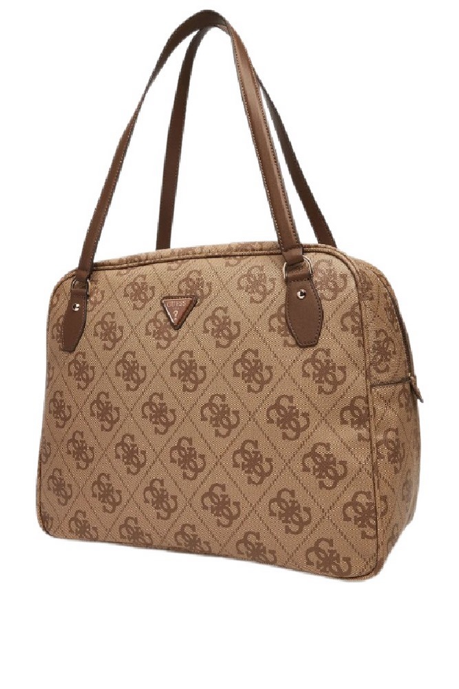 GUESS BERTA TRAVEL TOTE ΤΣΑΝΤΑ ΤΑΞΙΔΙΟΥ ΓΥΝΑΙΚΕΙΑ LATTE
